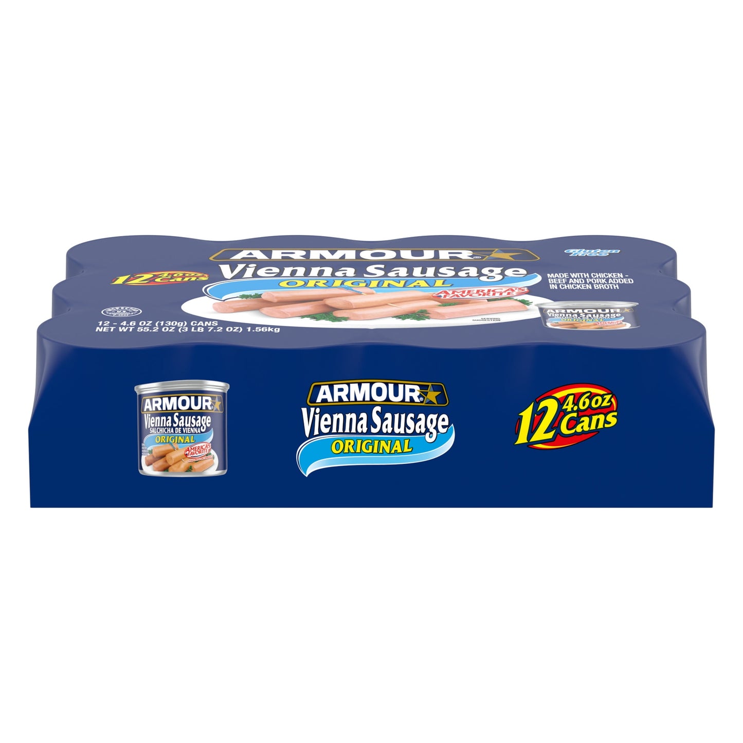 Armour Original Vienna Sausage, Original, 4.6 oz Can, 12 Count