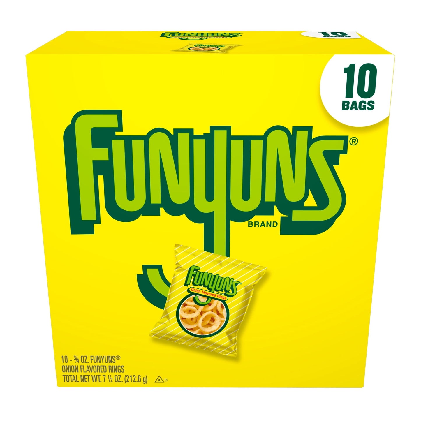 Funyuns Onion Ring Flavored Snack Chips 10 Count Multipack
