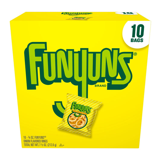 Funyuns Onion Ring Flavored Snack Chips 10 Count Multipack