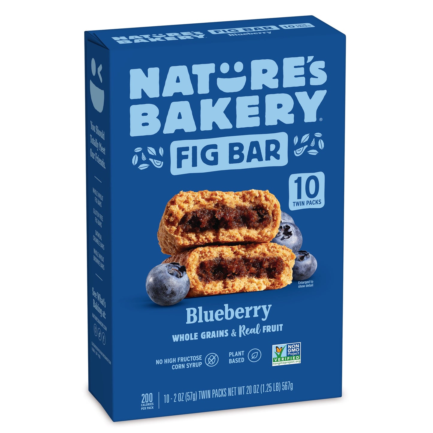 Nature's Bakery, Blueberry Fig Bars, 10 Twin Packs, 2 oz Each
