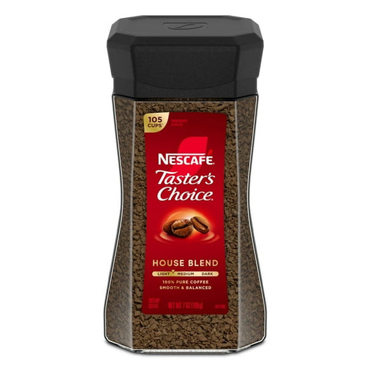 Nescafé Taster's Choice House Blend, Natural Light Medium Roast Instant Coffee,